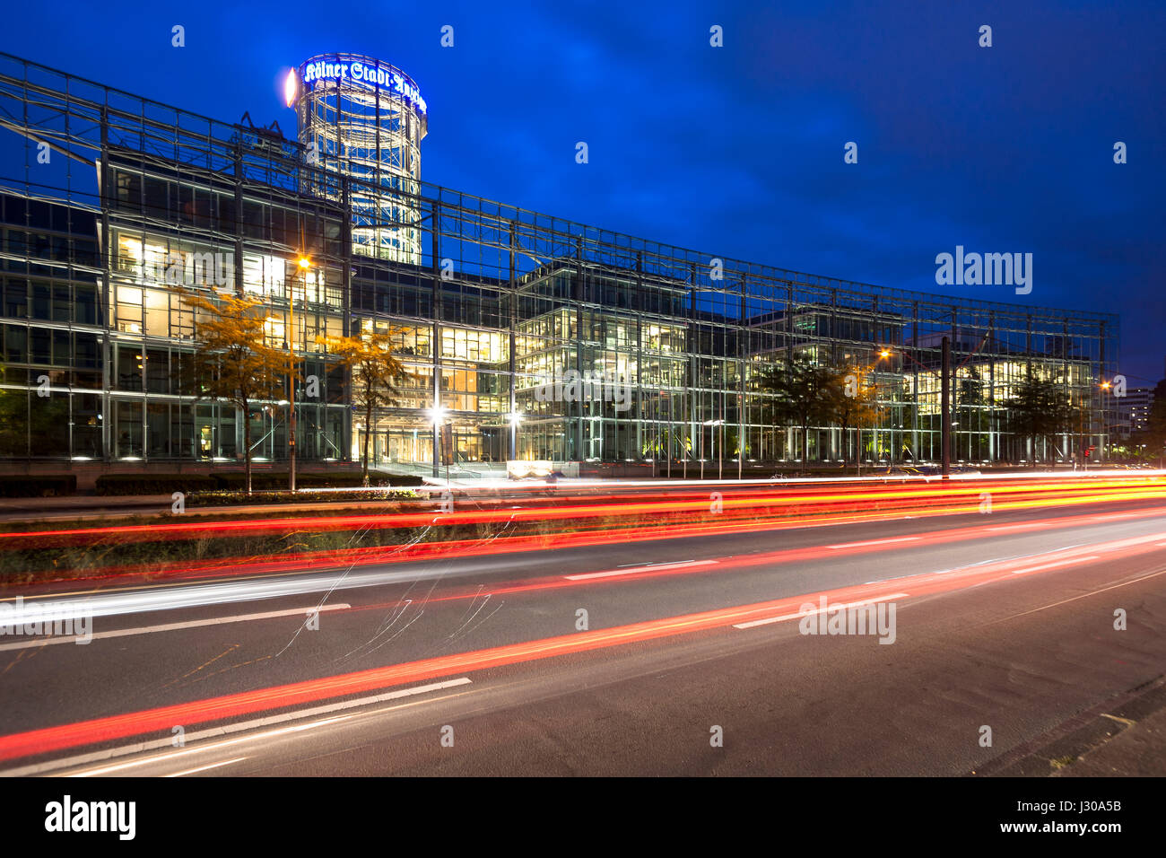 Germany, Cologne, Neven-DuMont building of the DuMont-Schauberg publishing house at the Amsterdamer Street. Stock Photo