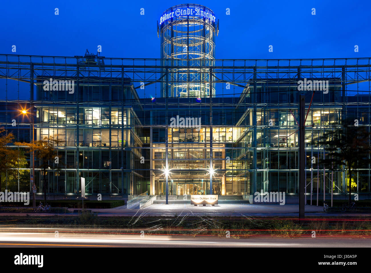 Germany, Cologne, Neven-DuMont building of the DuMont-Schauberg publishing house at the Amsterdamer Street. Stock Photo