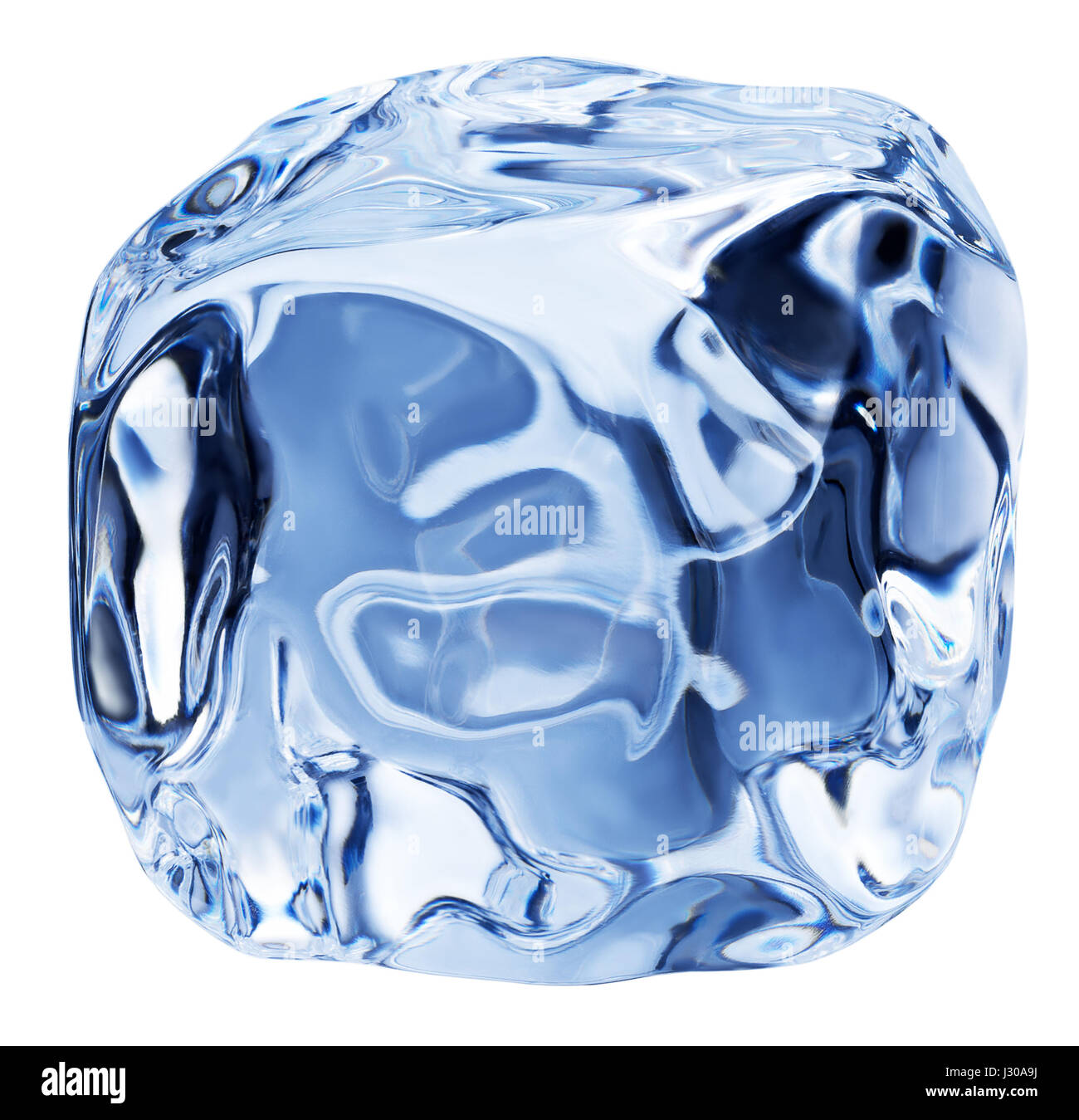 ice cube isolated on a white background Stock Photo - Alamy