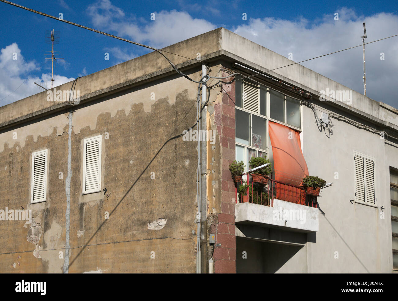 old residential building, Sardinia, Italy Stock Photo