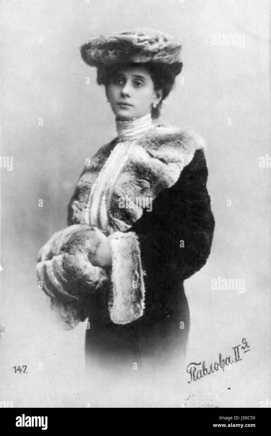Anna pavlova -c. 1905 Stock Photo