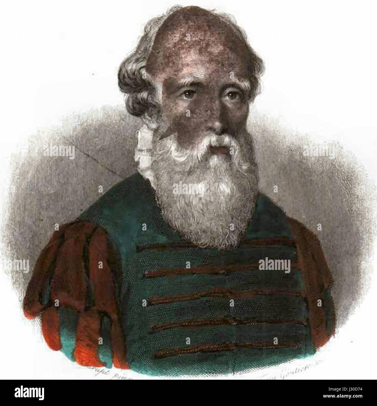 Bernard Palissy was a French Renaissance craftsman and artist, known for his pottery and enamel work. He is celebrated for his creation of realistic naturalistic designs in ceramics, particularly his famous *Palissy ware*. Stock Photo