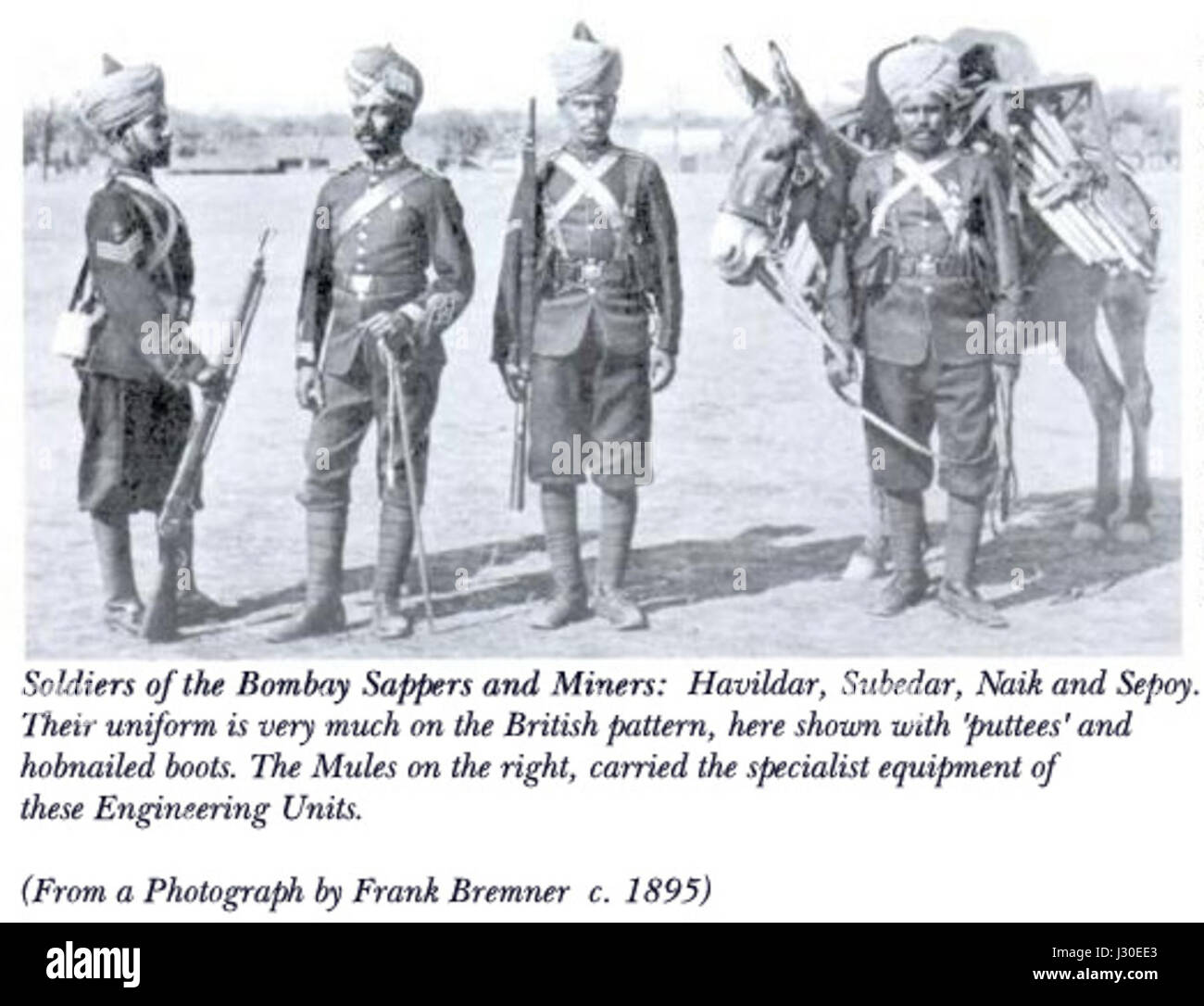Bombay Sappers Uniform Stock Photo Alamy