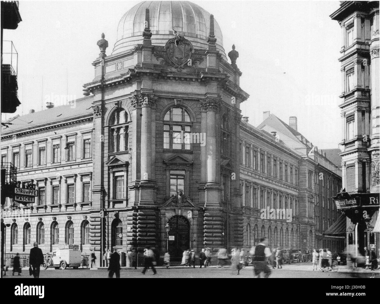 AHW Gebaeudekomplex Polizei Justiz Leipzig um 1930 Stock Photo