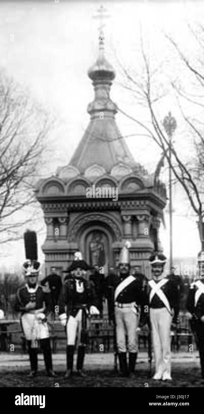 Alexander Nevsky chapel in St.-Petersburg - Grenadier Regiment Stock Photo