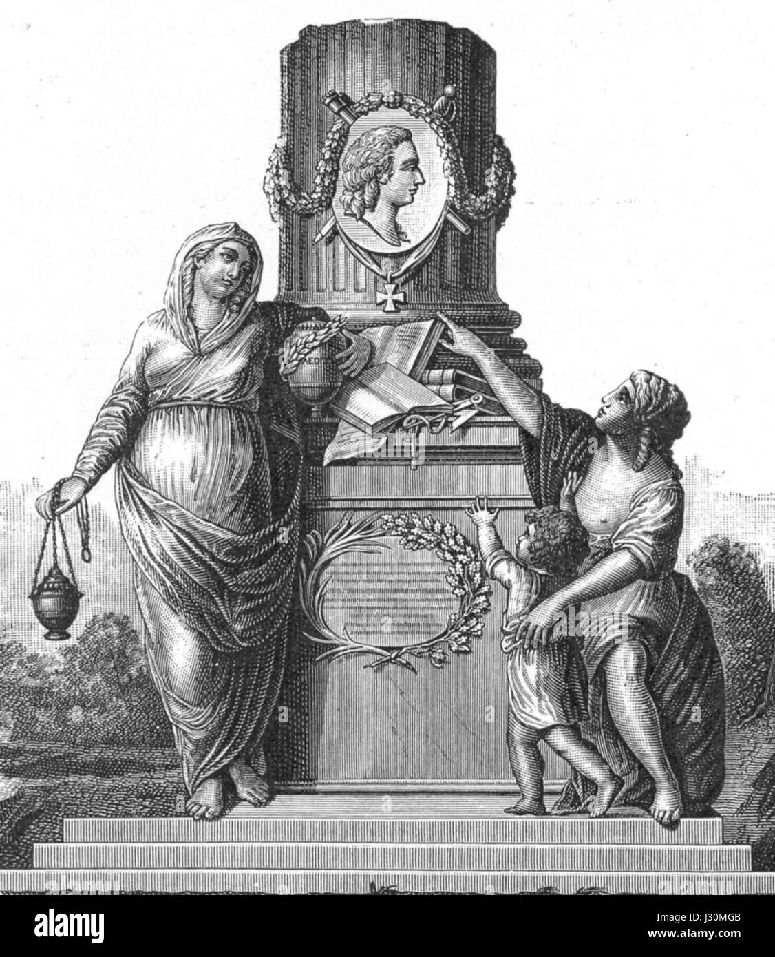 Braunschweig Brunswick Leopold-Denkmal Stock Photo