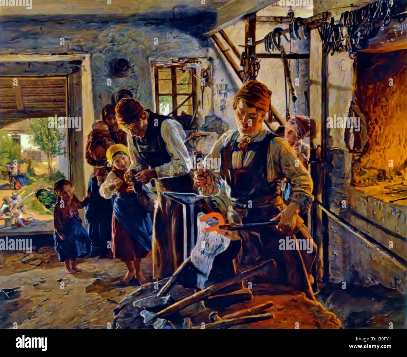 Farrier painting hi-res stock photography and images - Alamy
