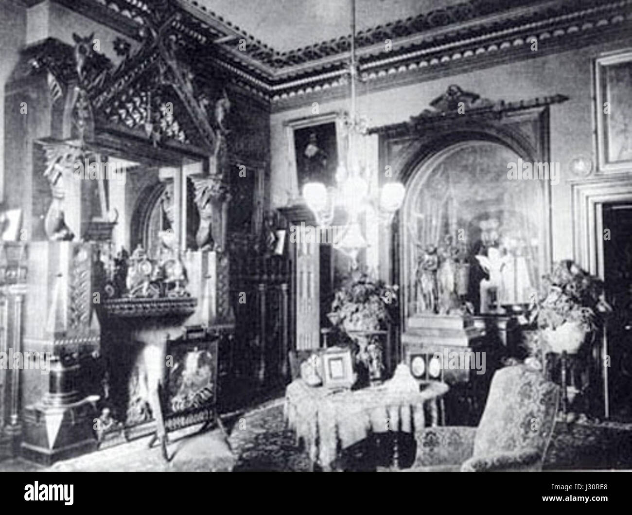 Bloomfield Moore Library from Sheldon 1883-84 Stock Photo - Alamy
