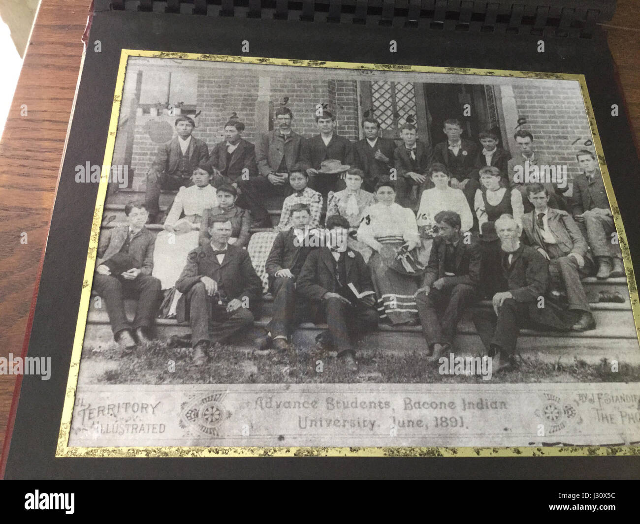 Advence Students, Bacone Indian University, June, 1891 Cherokee Heritage Center (20150527 13