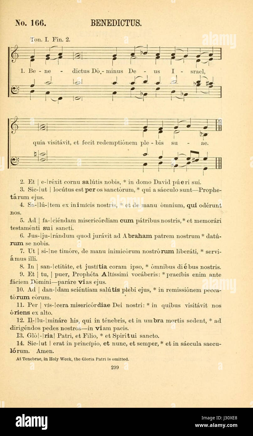 Benedictus 4 Part refers to a musical composition from the Renaissance or Baroque period, featuring four vocal parts. This piece may have been composed for liturgical or ceremonial use. Stock Photo