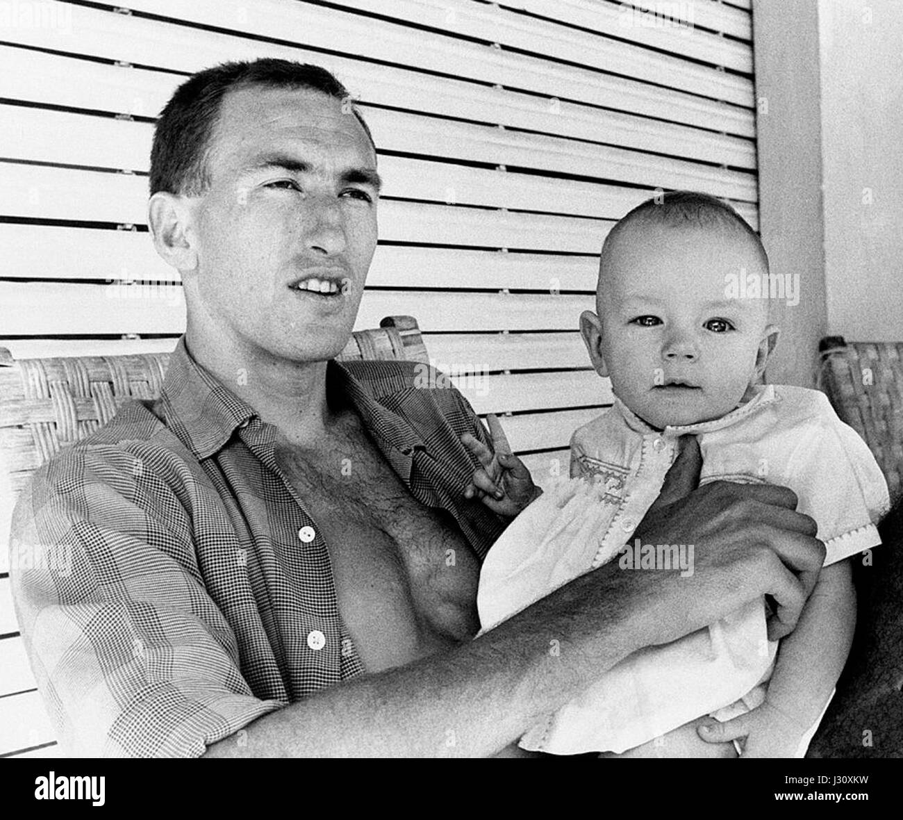 Herb Elliott with son 1960b Stock Photo Alamy