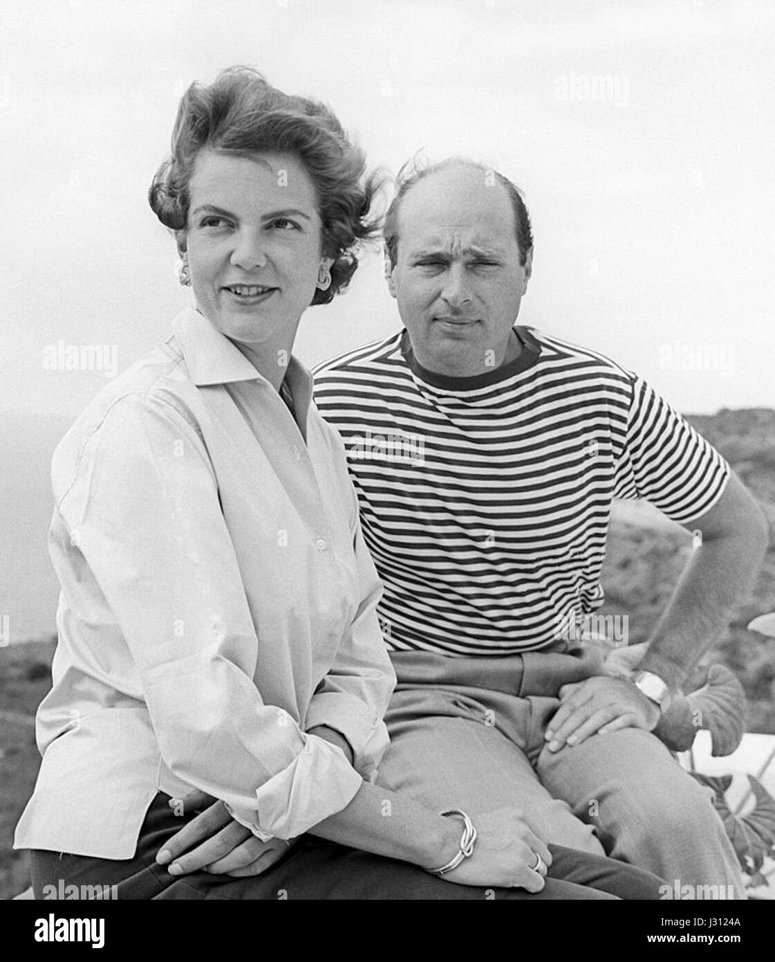 Alexander of Yugoslavia and Maria Pia 1958b Stock Photo