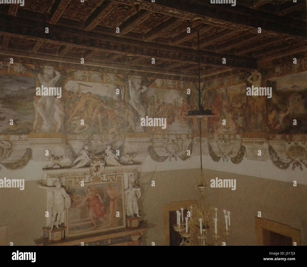 Salone Carracci Palazzo Magnani Stock Photo