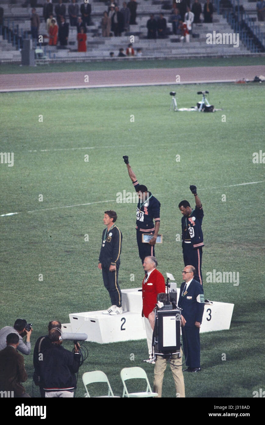 John Carlos, Tommie Smith, Peter Norman 1968 Stock Photo - Alamy