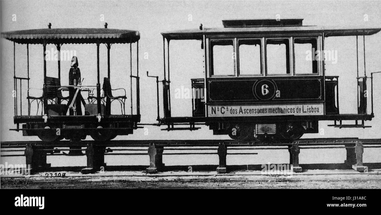 The 'Ascensor da Estrela' is a funicular lift located in Lisbon, Portugal. It provides an essential transport link in the city, offering both practical utility and scenic views of Lisbon's historic areas. Stock Photo