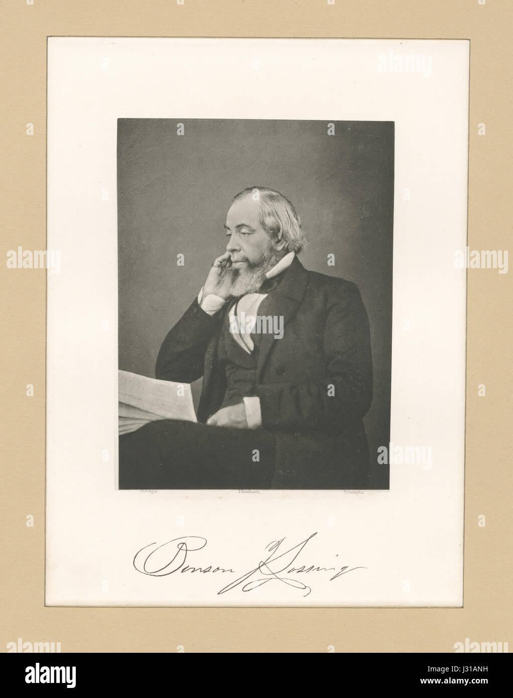 Benson J. Lossing (NYPL b12349136423926 Stock Photo Alamy