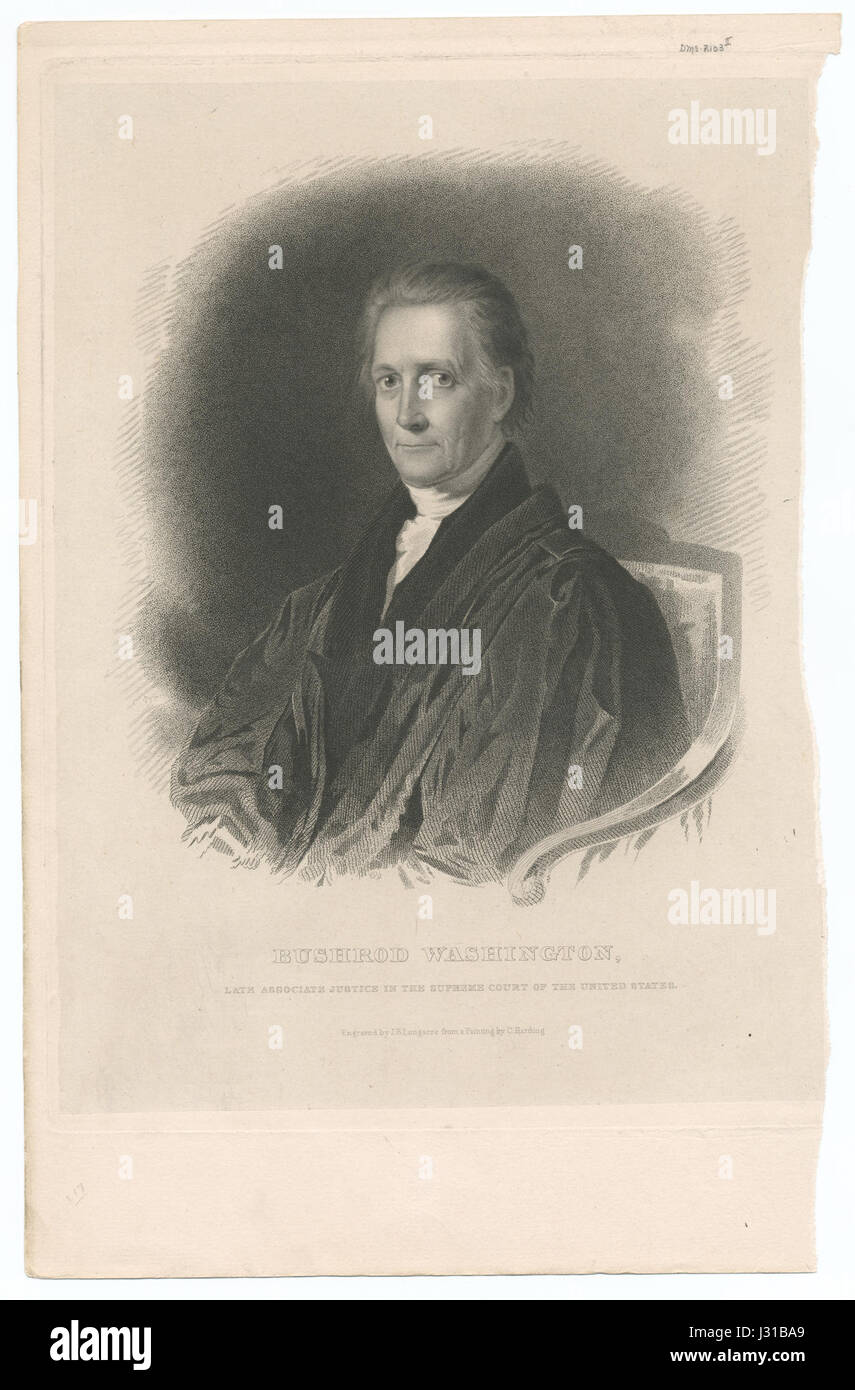 Bushrod Washington, late Associate Justice in the Supreme Court of the United States (NYPL b12349151-421636) Stock Photo