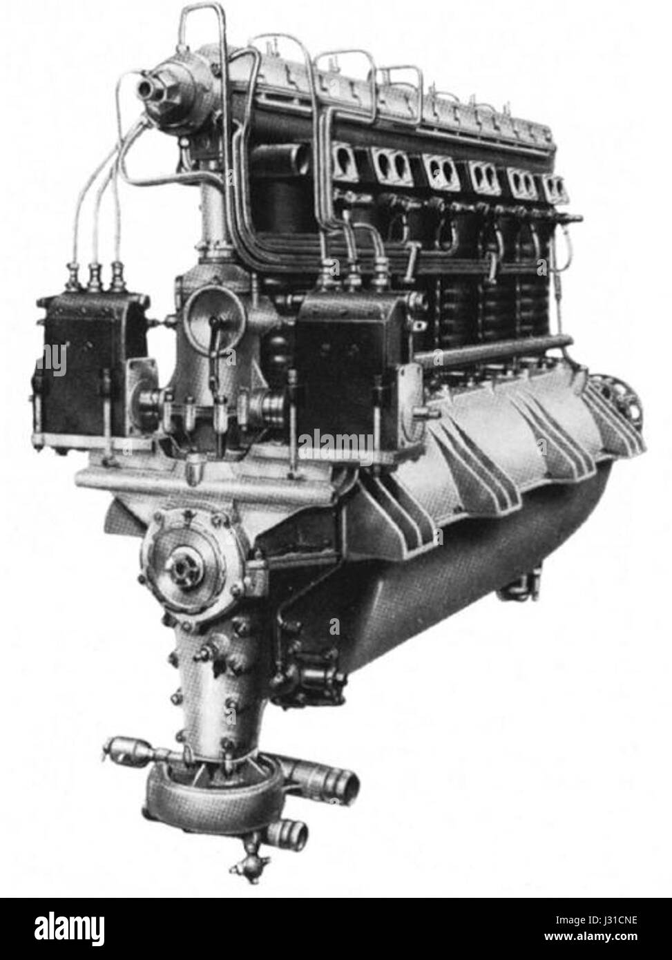 Motore diesel Fiat AN.1 Stock Photo