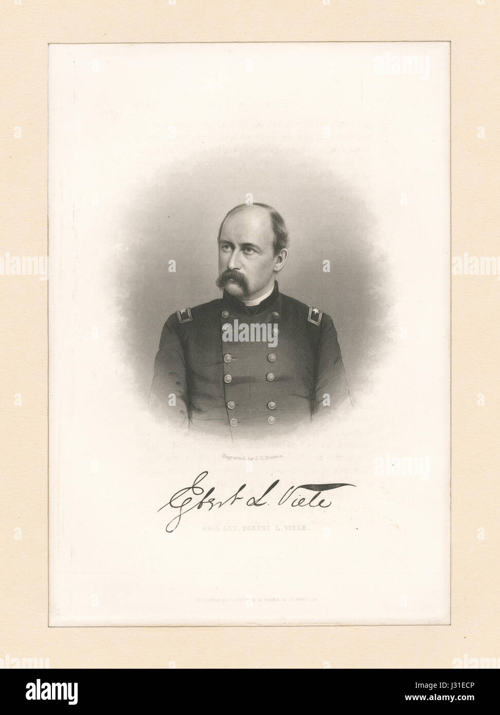 Brig. Gen. Egbert L. Viele (NYPL Hades-165423-EM11582) Stock Photo