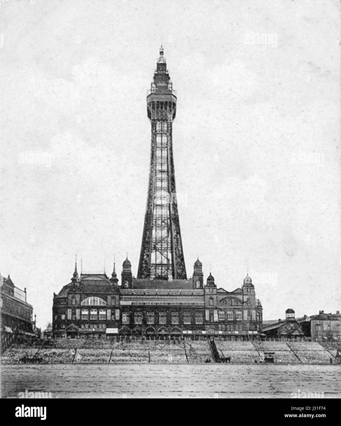 Old blackpool tower history Black and White Stock Photos & Images Alamy
