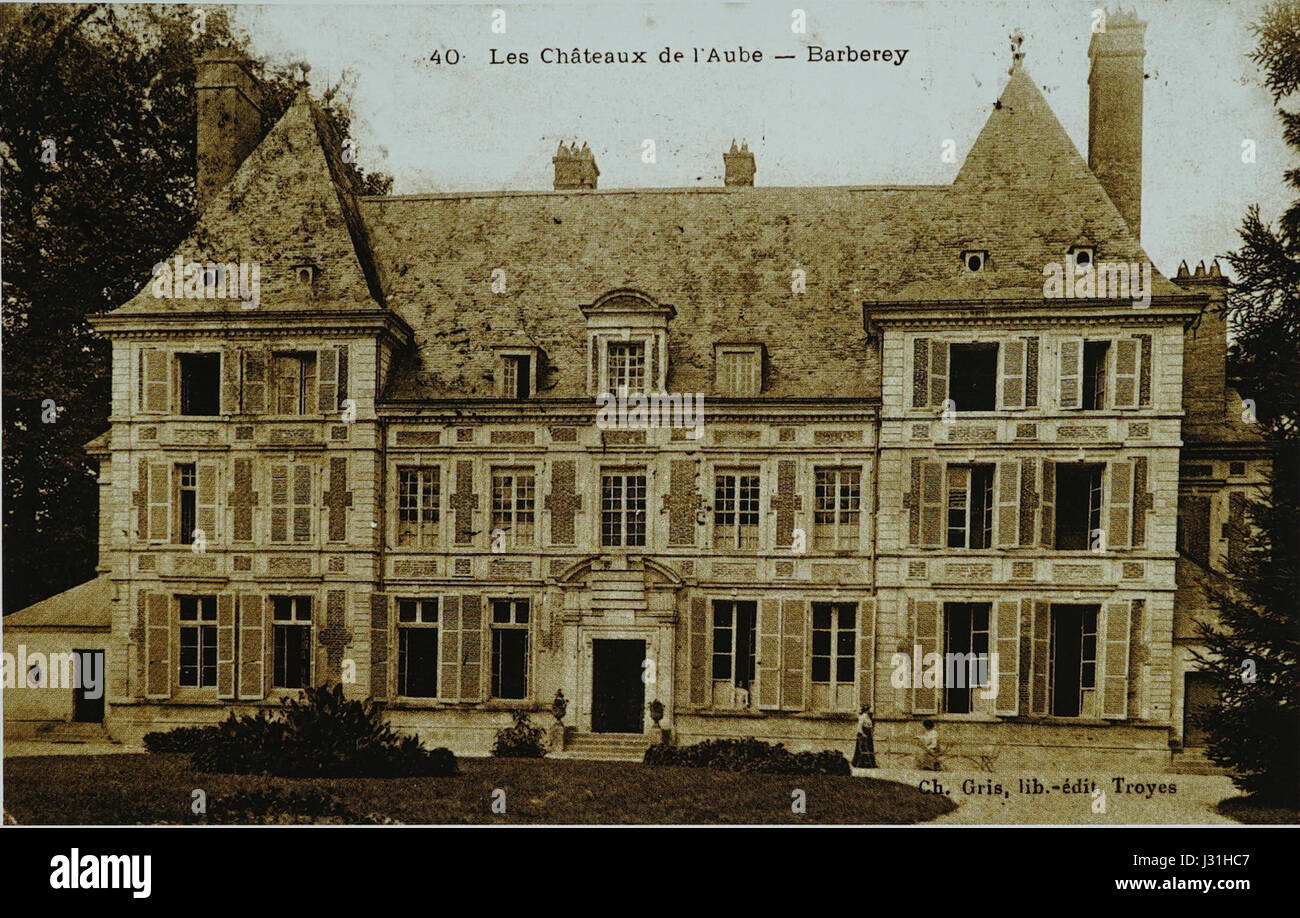 Barberey Chateau 05344 Stock Photo Alamy