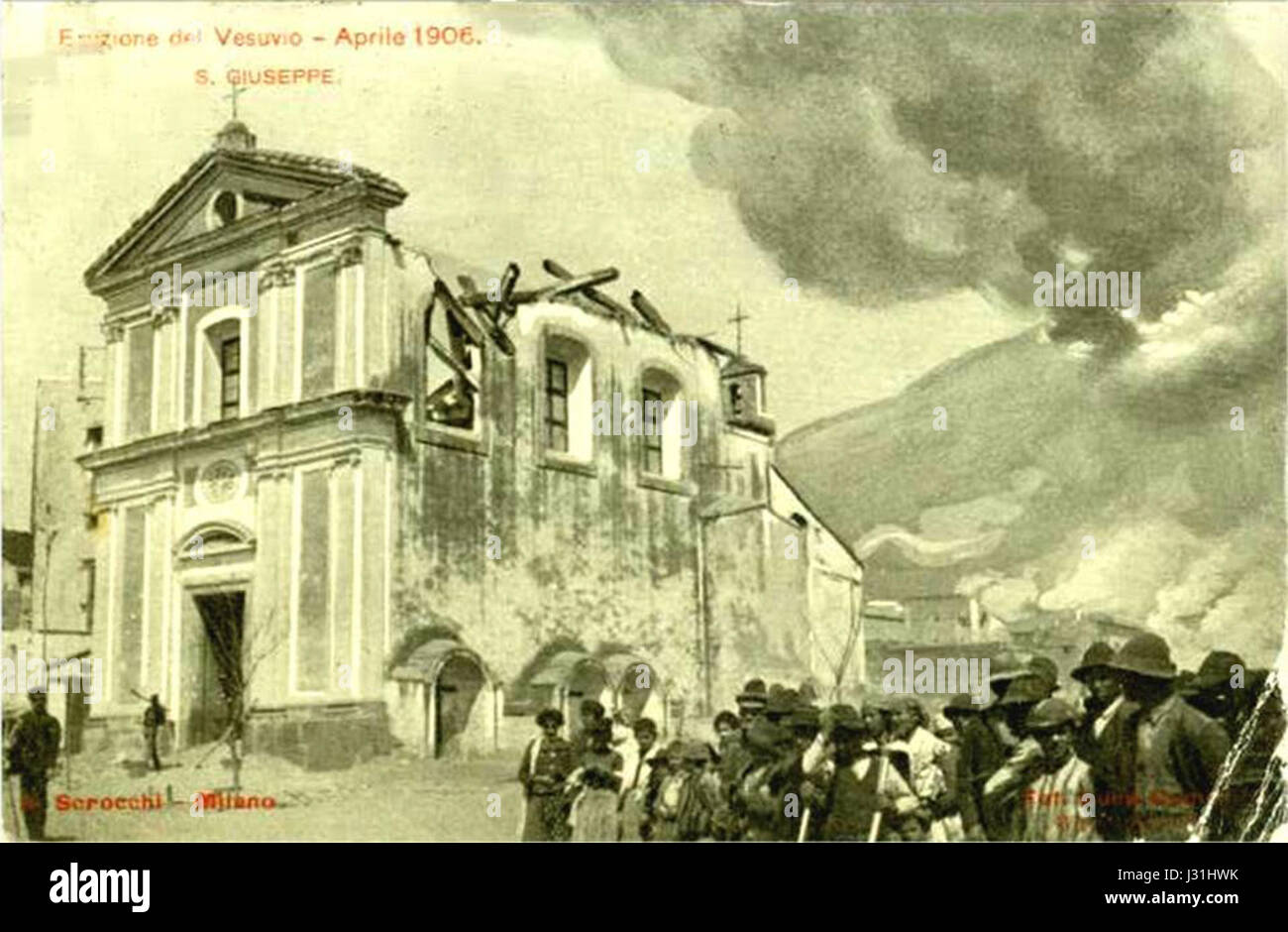 San Giuseppe Vesuviano, 1906 Stock Photo