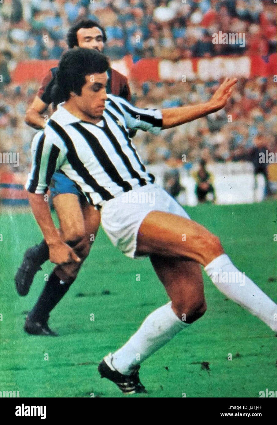 Franco Causio - 1974 - Juventus FC Stock Photo