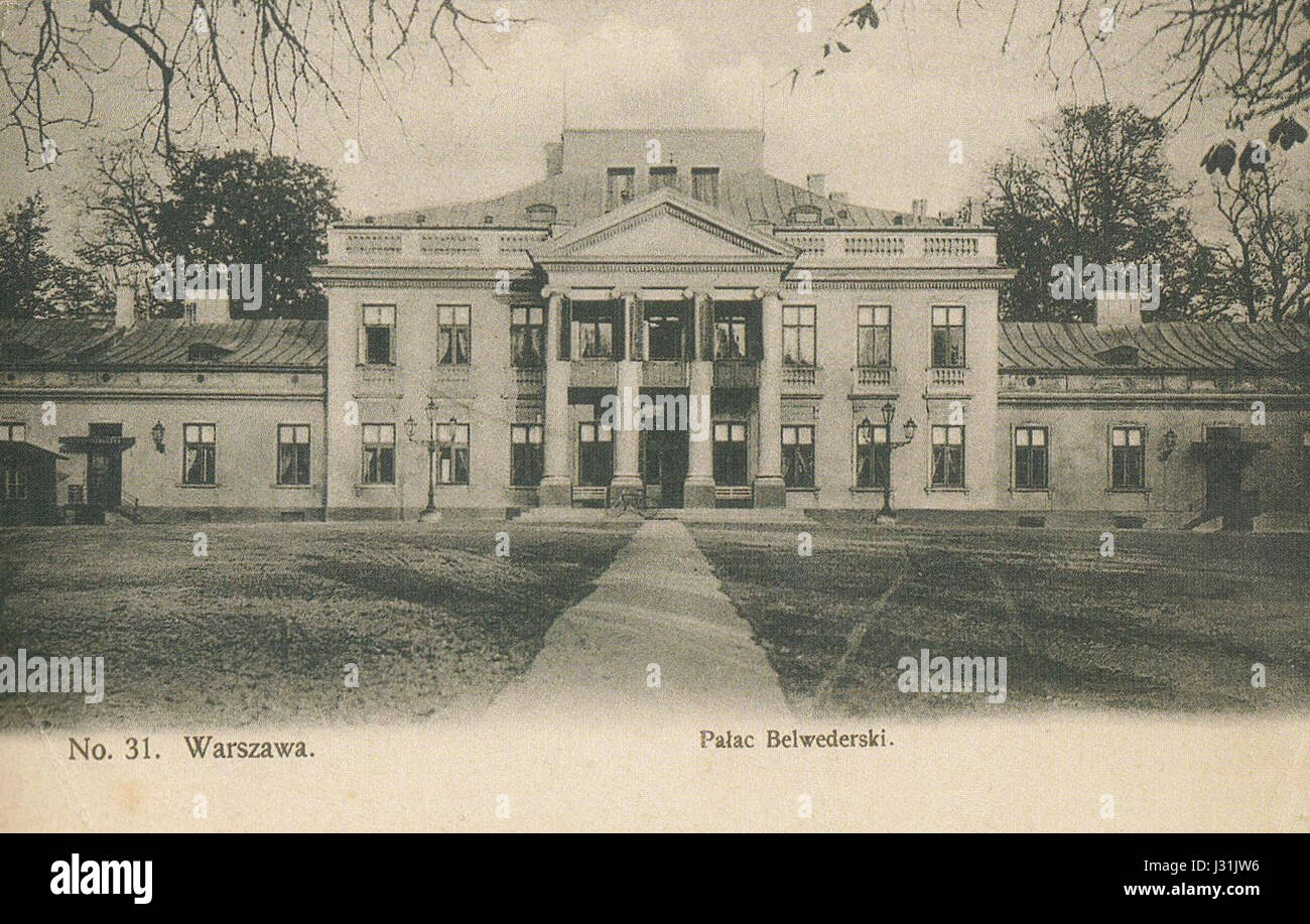 Belweder 1908 Stock Photo