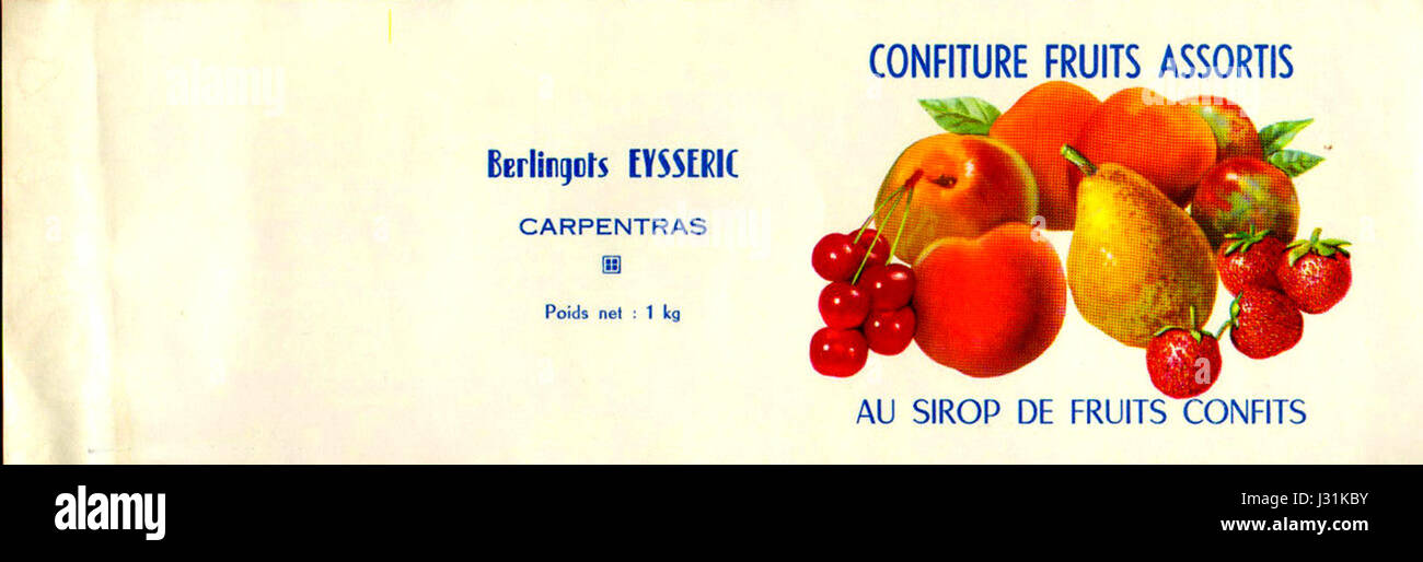 Carpentras Confiture de fruits confits Stock Photo Alamy