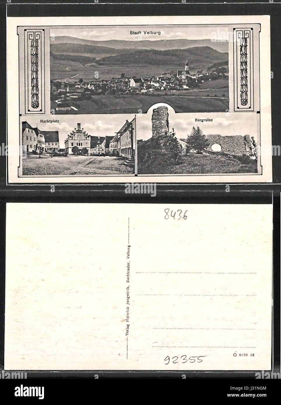 AK Velburg um 1910 Stock Photo