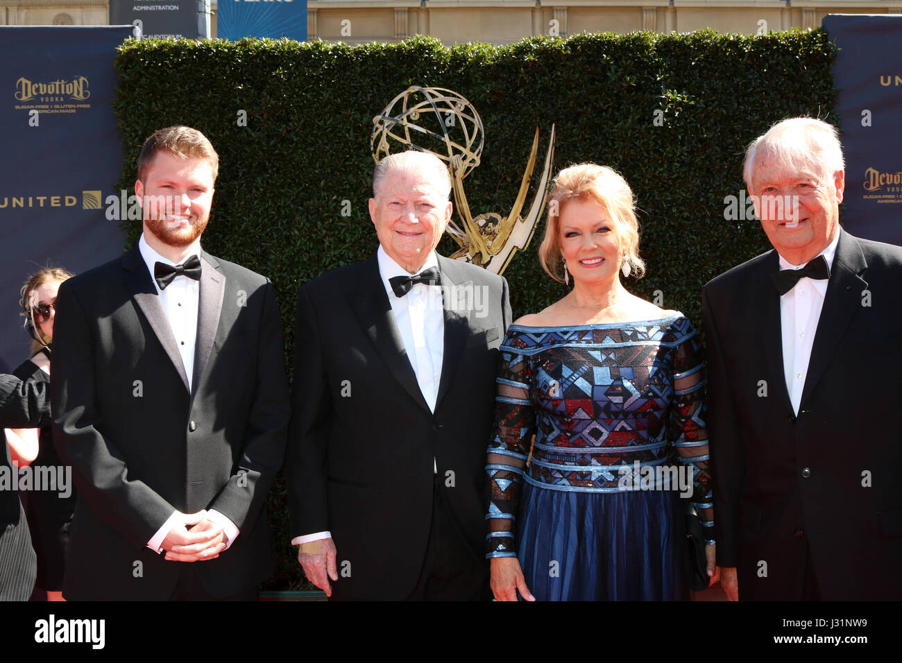 Pasadena, CA, USA. 30th Apr, 2017. LOS ANGELES - APR 30: Alec Jay Sugarman, Burt Sugarman, Mary Hart, Father at the 44th Daytime Emmy Awards - Arrivals at the Pasadena Civic Auditorium on April 30, 2017 in Pasadena, CA Credit: Kathy Hutchins/via ZUMA Wire/ZUMA Wire/Alamy Live News Stock Photo