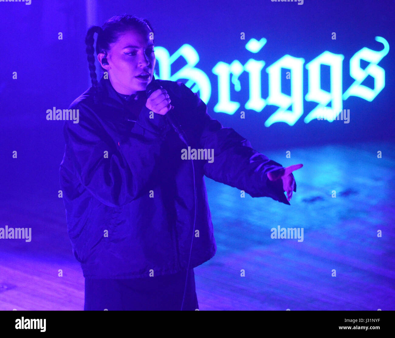 Milwaukee, Wisconsin, USA. 30th Apr, 2017. Bishop Briggs performs in