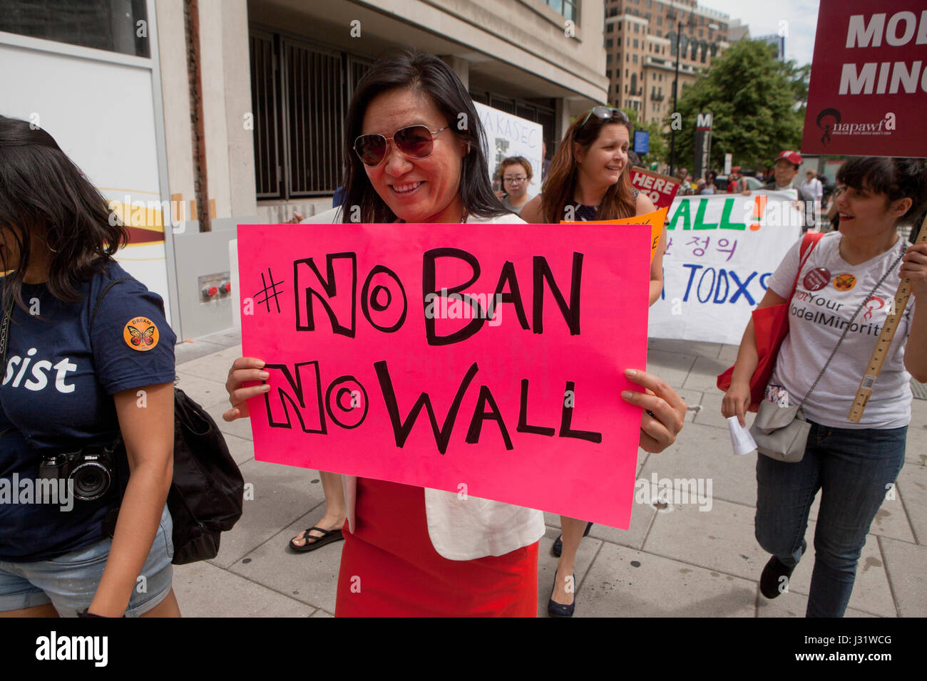 Washington, DC, USA. 1st May, 2017. A large number of immigrants and supporters, led by CASA in Action, rallied and marched to the White House for immigrants' rights, on this International Workers Day. Credit: B Christopher/Alamy Live News Stock Photo