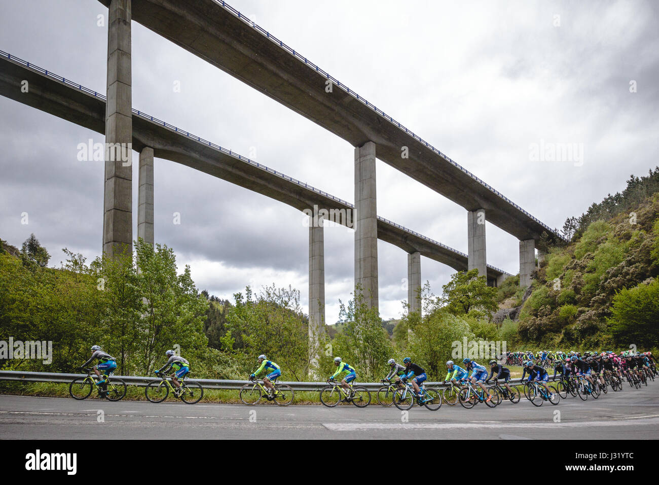 30/4/2017, Asturias, España. Vuelta Asturias, Stage 2. Photo: Cronos/Alvaro Campo Stock Photo