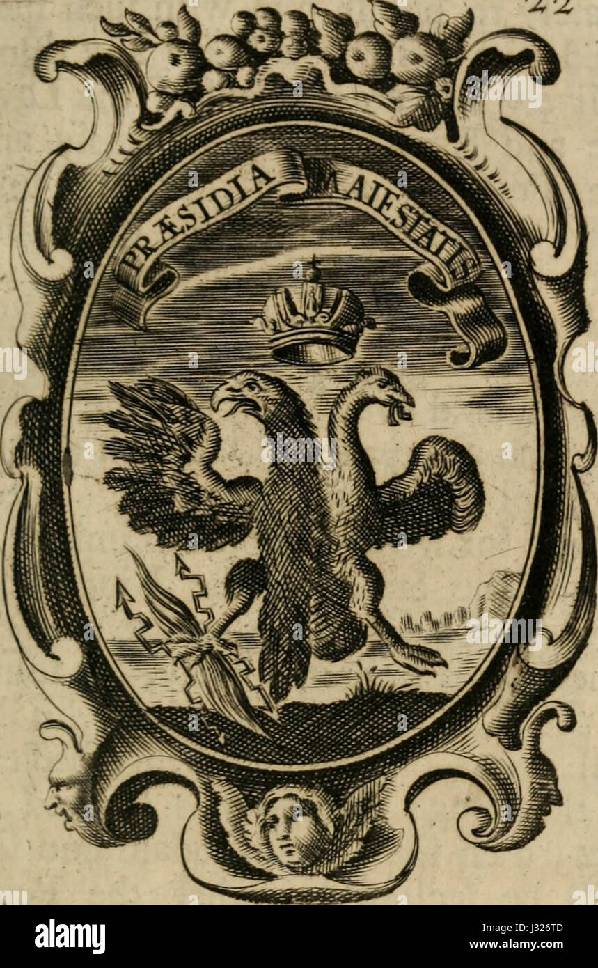 The royal politician represented in one hundred emblems' (1700) Stock Photo