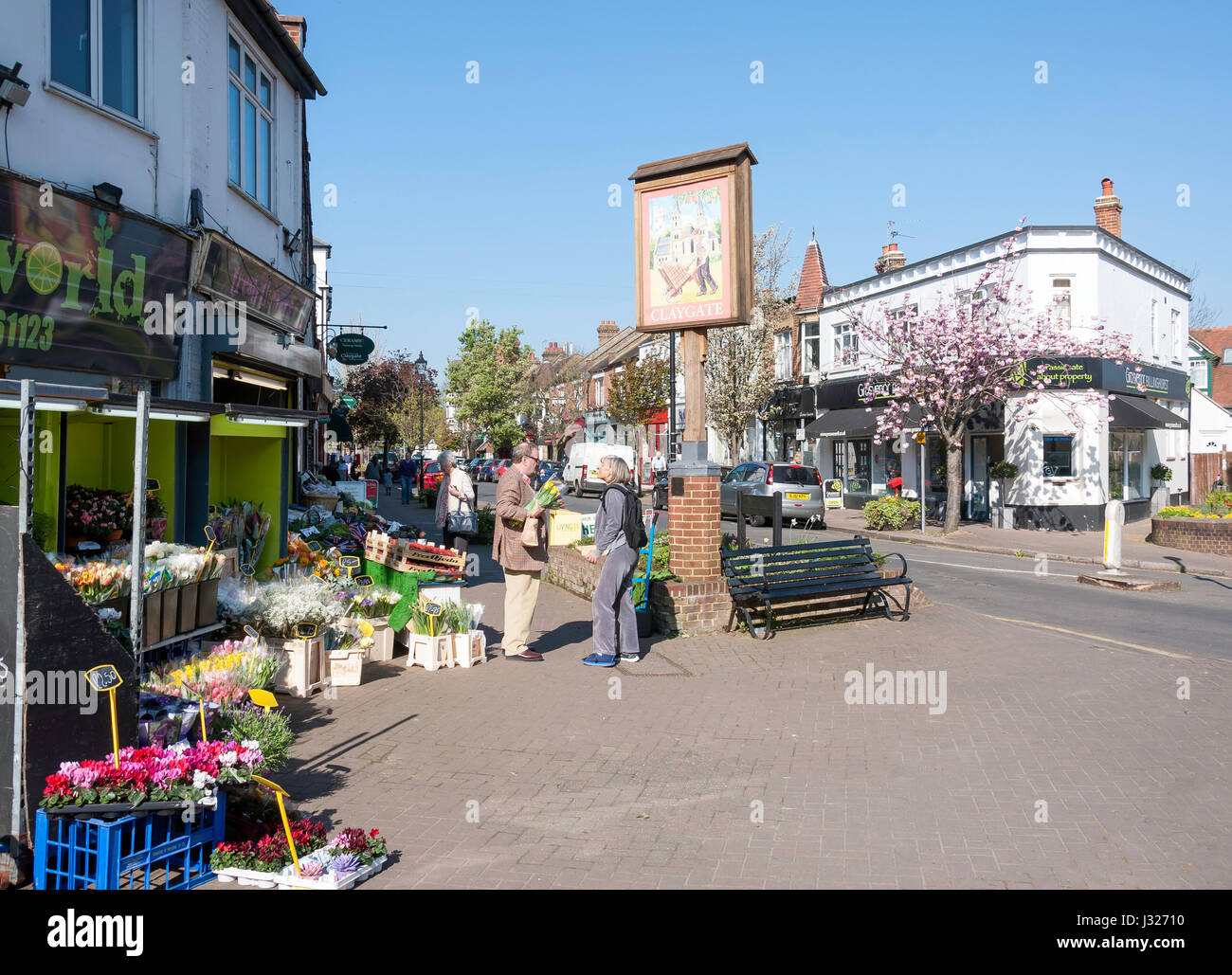 The Parade, Claygate, Surrey, England, United Kingdom Stock Photo Alamy