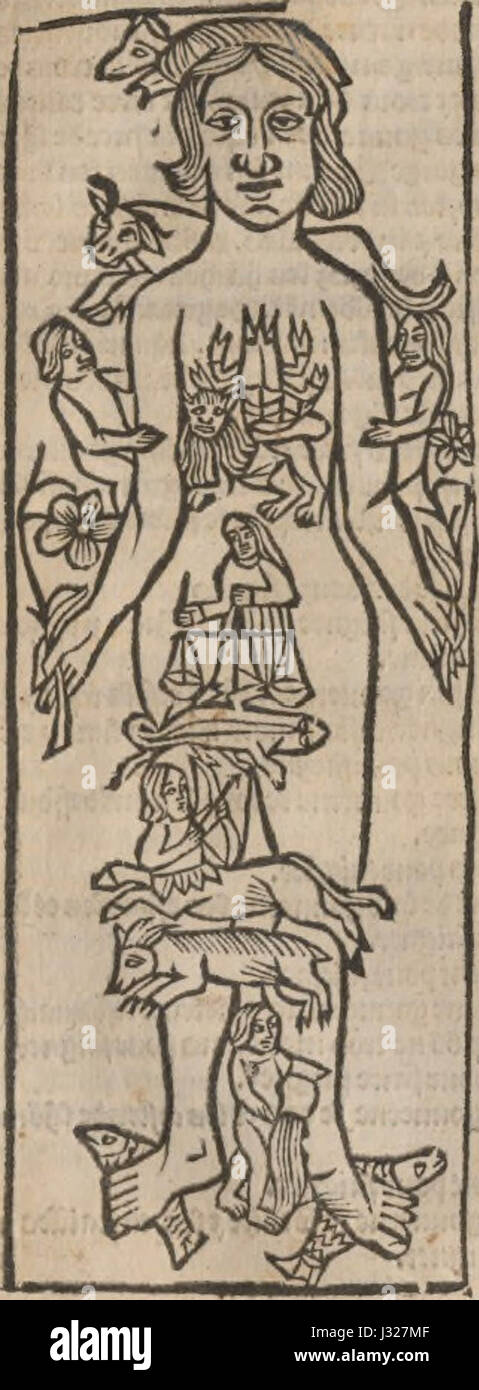 '[Calendrier des bergers :] Kalendrier et compost des bergiers' (1506) Stock Photo