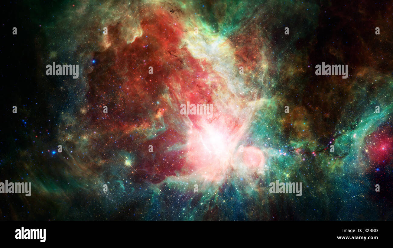Nebulae and galaxies. Elements of this Image Furnished by NASA Stock ...