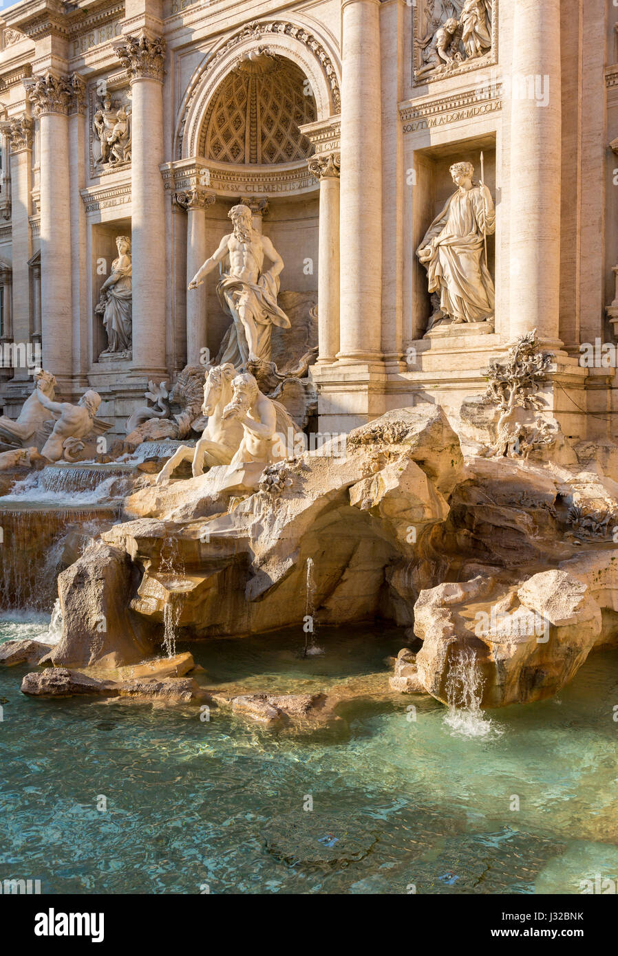 Trevi fountain, Rome, Italy, Europe Stock Photo