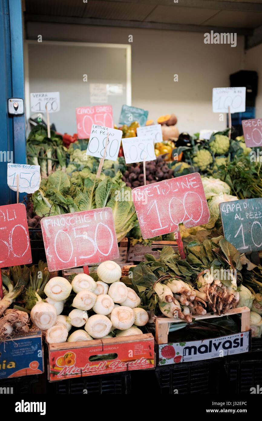 Farmers Market in Bari, Italy Stock Photo