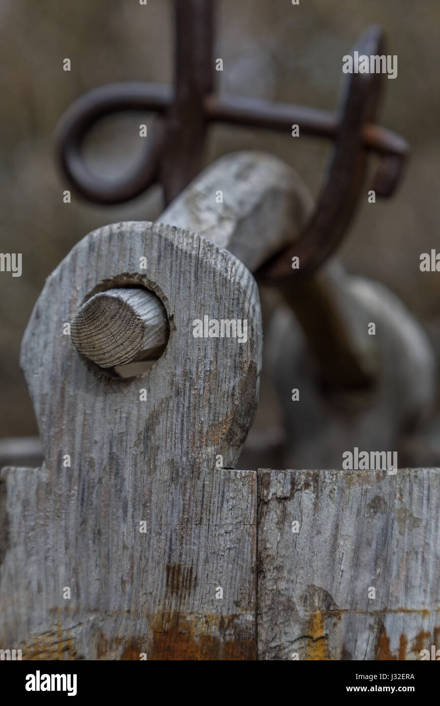 Vintage well bucket close up Stock Photo Alamy