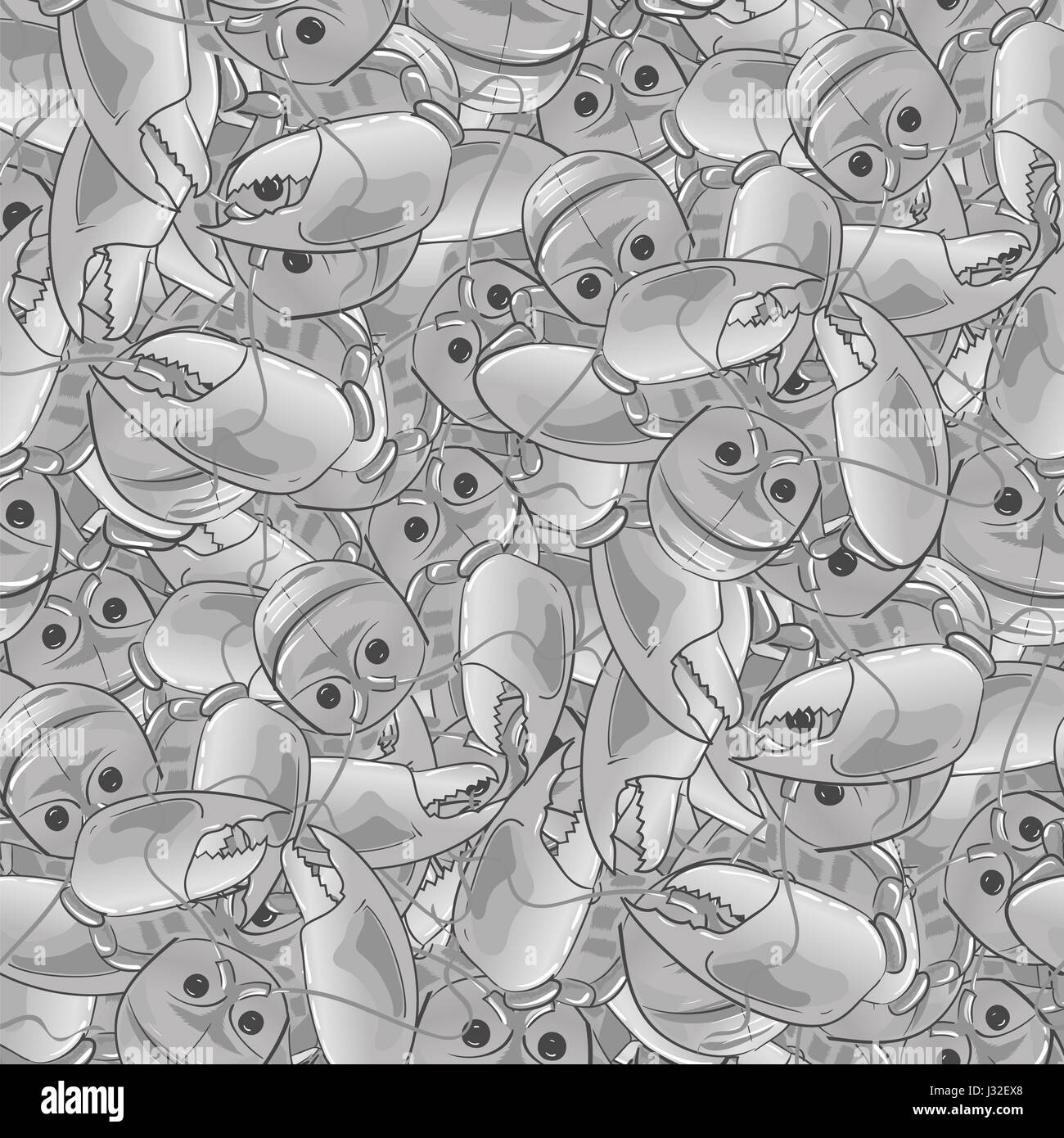 Lobster Seamless Pattern Stock Photo - Alamy