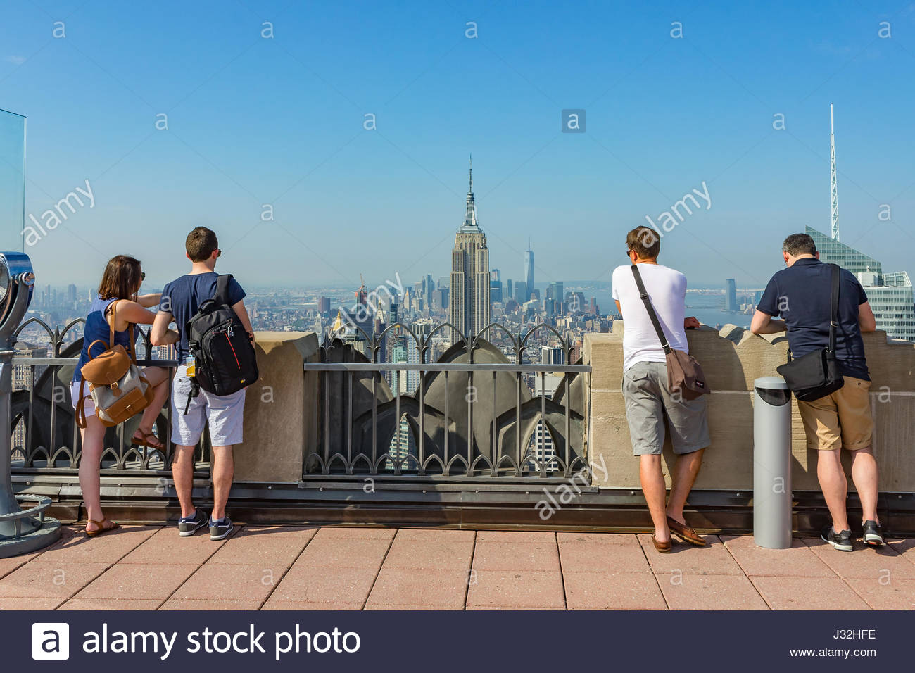 Top Of The Rock Observation Deck Rockefeller Building New York J32HFE 