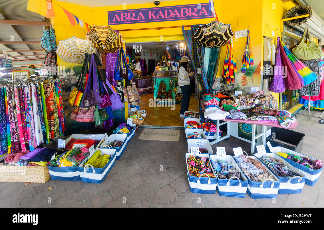 Colourful gift shop in Kuranda Village, Far North Queensland, FNQ, QLD