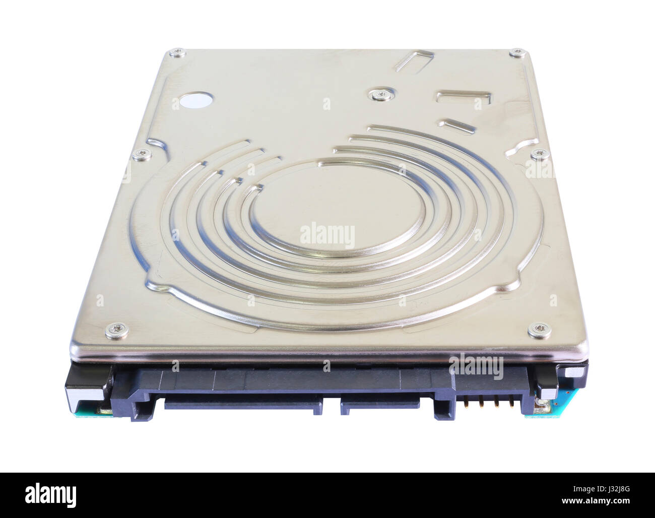 Internal hard disk drive of computer for storage data isolated on white