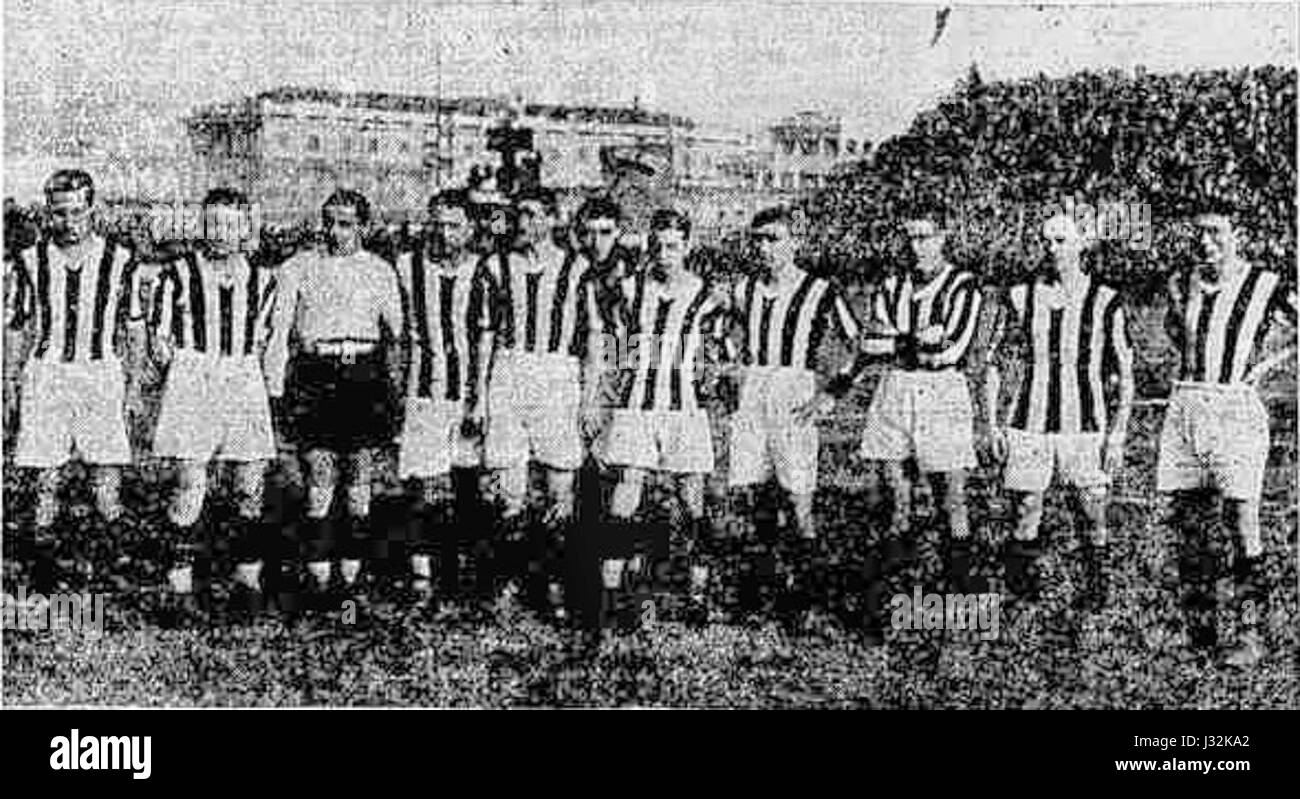 Formazione Juventus 1929-1930 Stock Photo