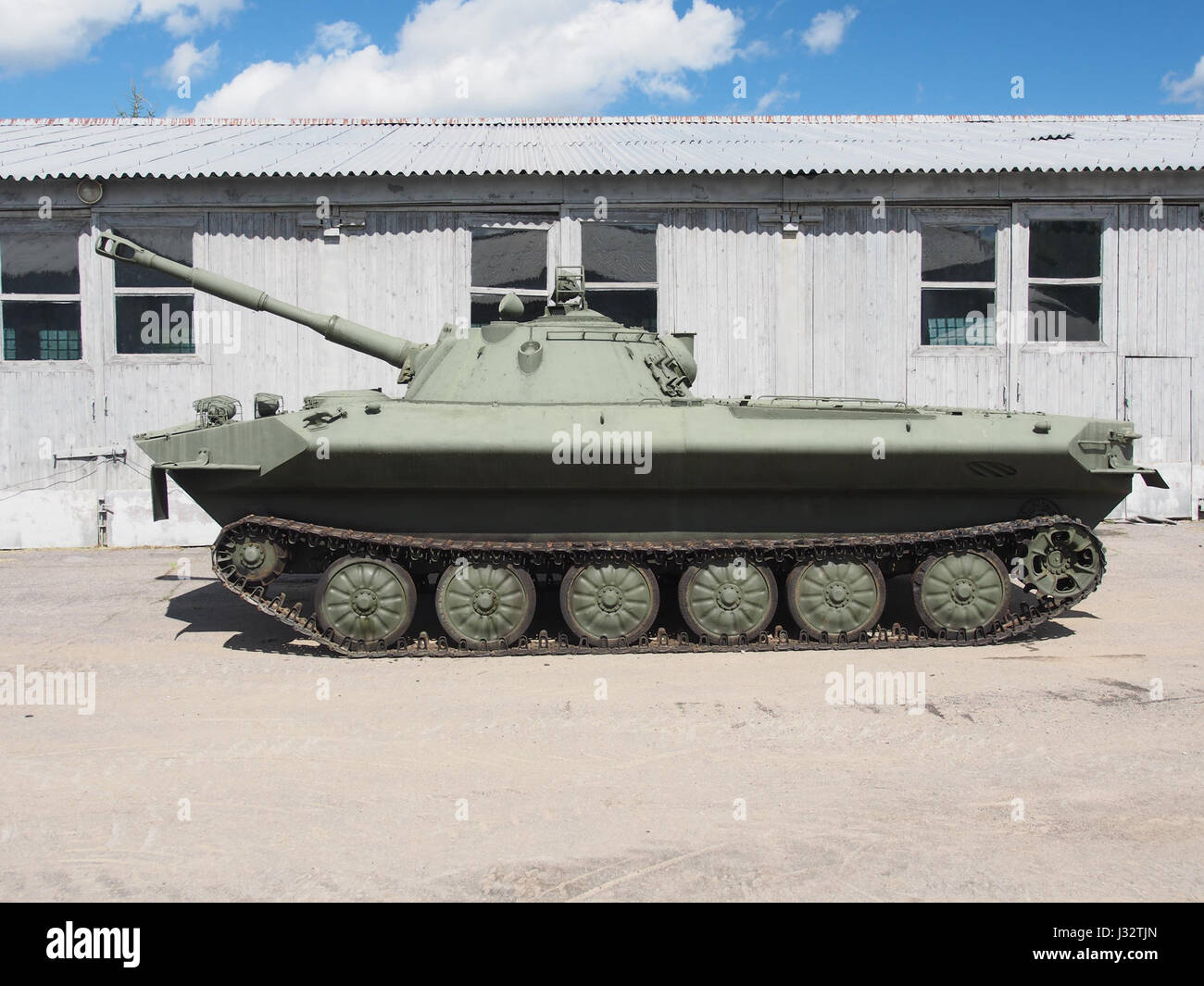 The PT-76M is an experimental light amphibious tank, developed during ...