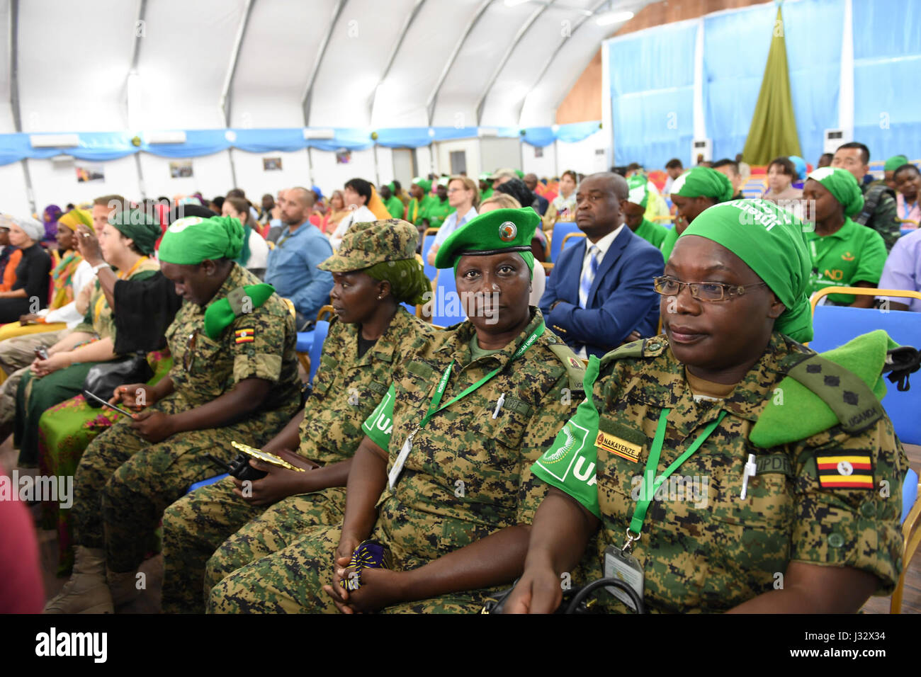 Female Soldiers Serving Under The African Union Mission In Somalia ...