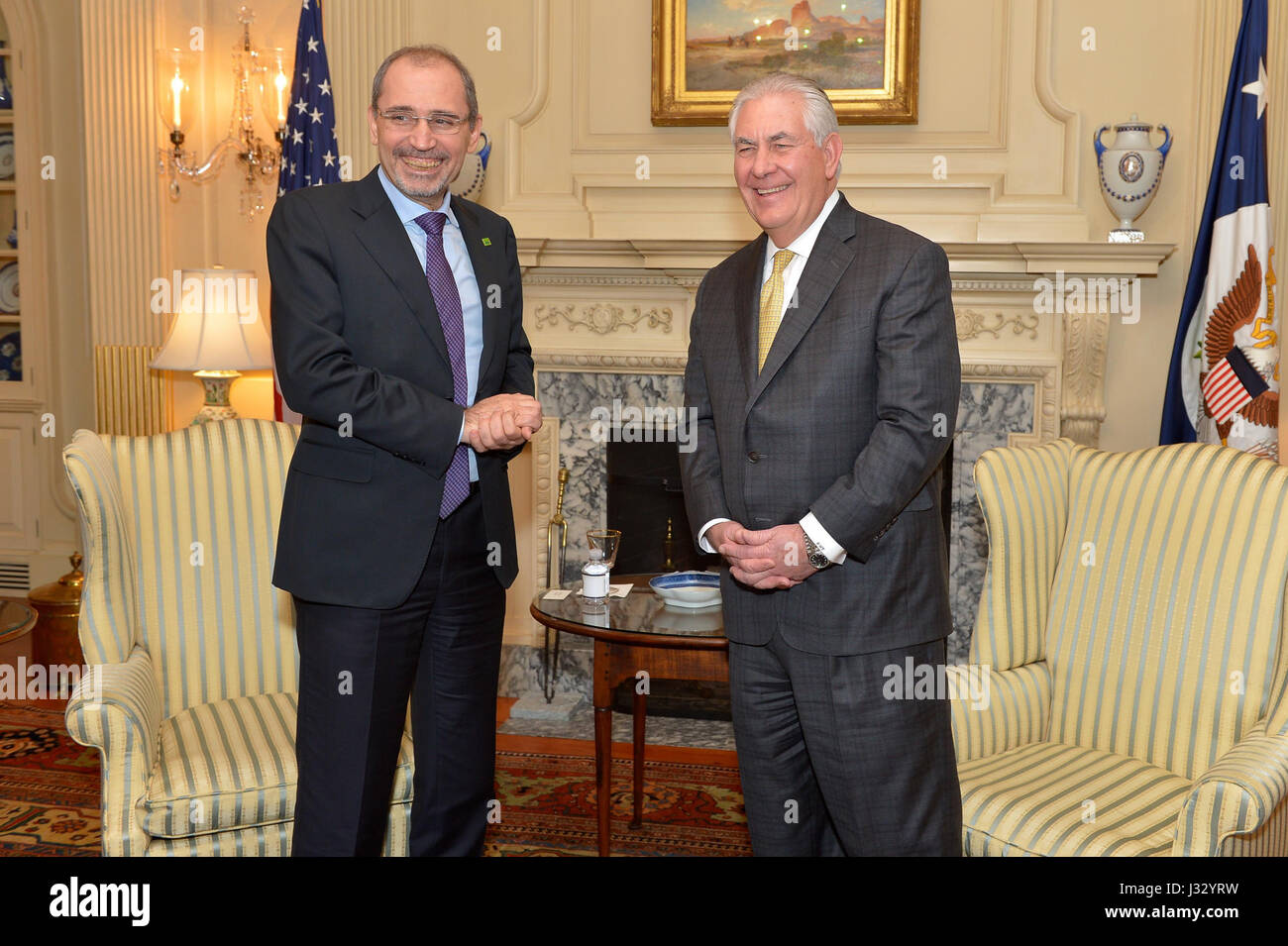 U.S. Secretary of State Rex Tillerson and Jordanian Foreign Minister ...