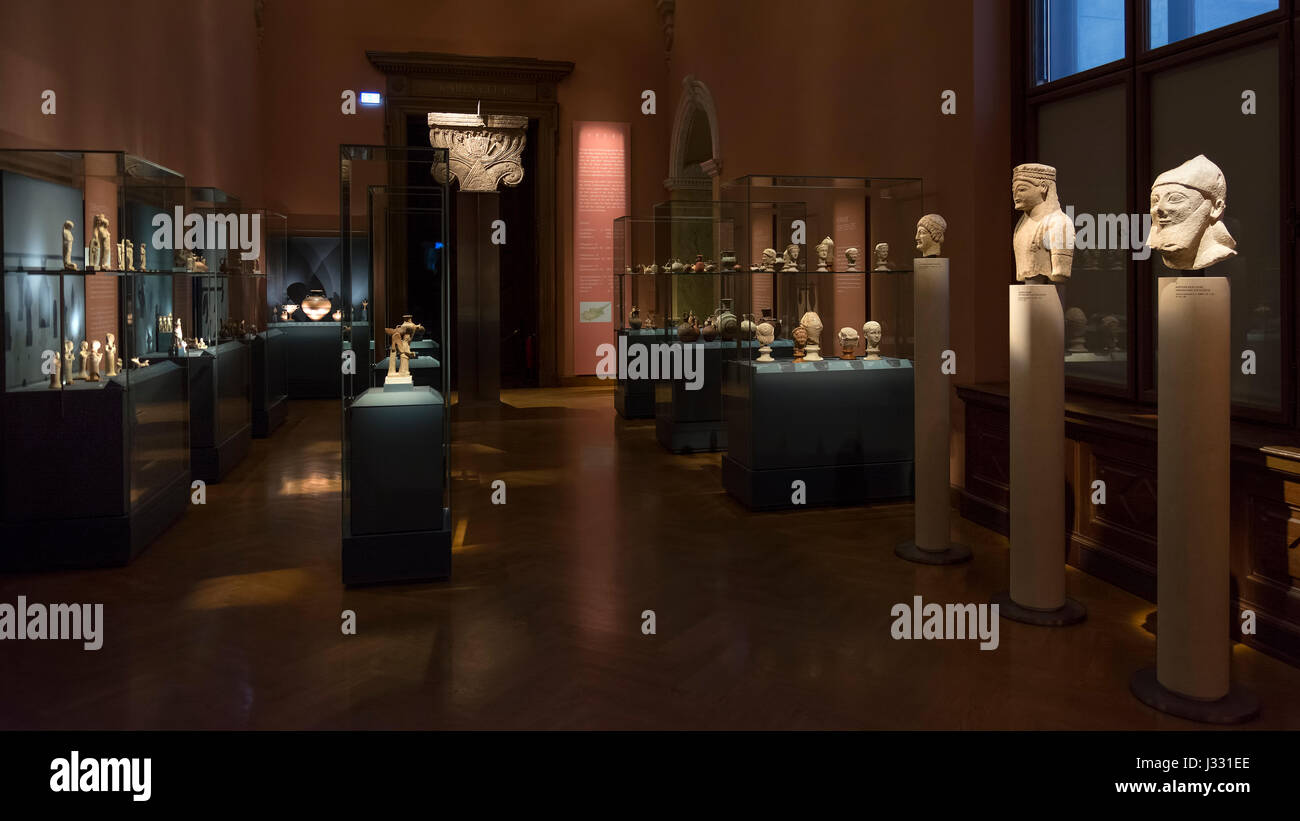 VIENNA, AUSTRIA, JULY 3,2016: Interior detail from Egyptian and Near Eastern Collection at Kunsthistorisches Museum (Museum of Art History). Stock Photo